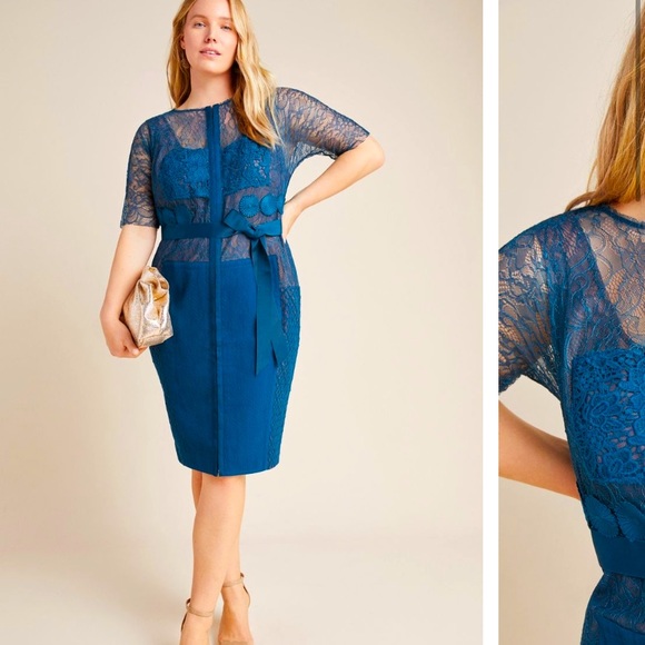 Anthropologie Byron Lars Carissima Sheath Dress18W - Picture 7 of 12